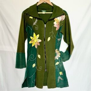 Kathmandu Zip Embroidered Knit Jacket